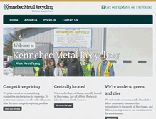 Tablet Screenshot of kennebecmetals.com